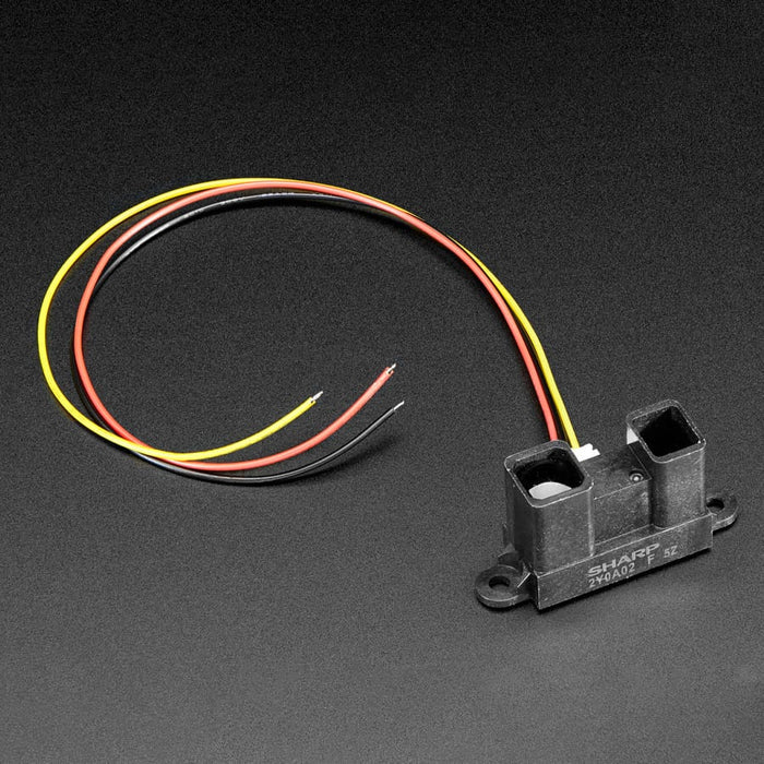 IR distance sensor includes cable (20cm-150cm) (GP2Y0A02YK) by Adafruit - The Pi Hut