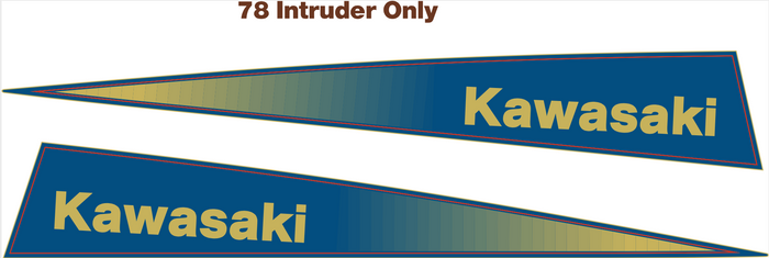 Kawasaki 1978 Intruder Hood Decals