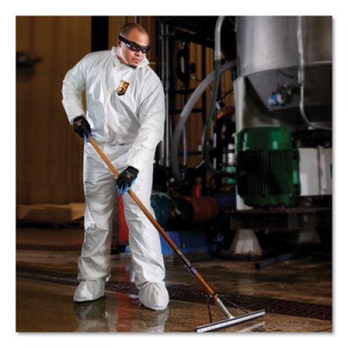 KleenGuard A40 Elastic-Cuff, Ankle, Hood & Boot Coveralls, White, 2X-Large, 25/Carton (44335)
