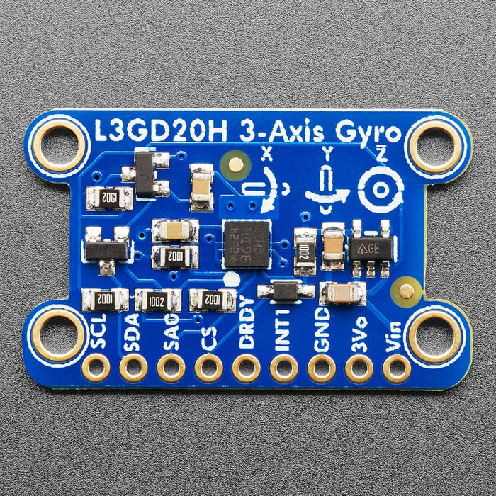 L3GD20H Triple-Axis Gyro Breakout Board - L3GD20/L3G4200 Upgrade (L3GD20H) by Adafruit - The Pi Hut