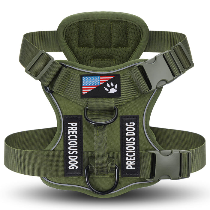 Large Dog Tactical Chest Strap Vest by Dropshipman, durable strap vest with adjustable fit for active, outdoor dogs.