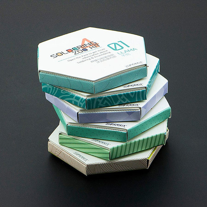 Learn to Solder Zoo Animal Badge Kit by The Pi Hut - The Pi Hut