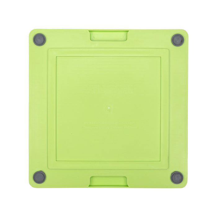LickiMat Tuff Soother green mat, underside showing the rigid base