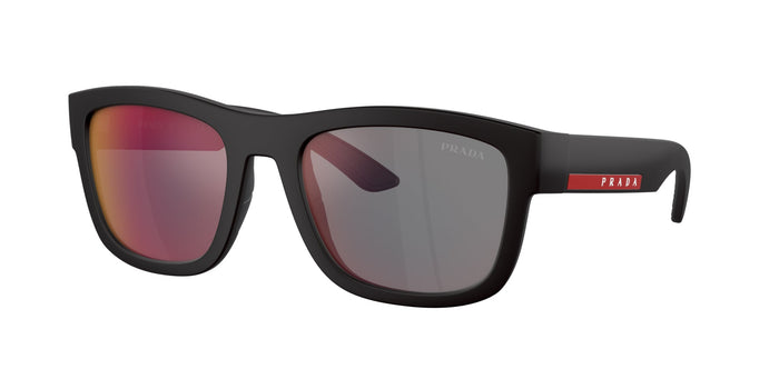 Black Rubber/Dark Grey Blue/Red Mirror / 56