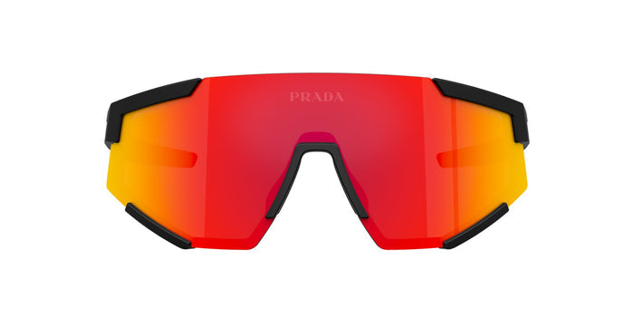 Prada Linea Rossa SPS04W Black Rubber/Brown Orange Mirror #colour_black-rubber-brown-orange-mirror