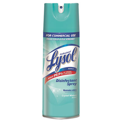 Lysol Disinfectant Spray Crystal Waters 12.5 oz Aerosol 12 Cans/Carton (84044CT)