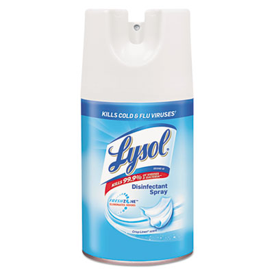Lysol Disinfectant Spray Crisp Linen 7 oz Aerosol 12/Carton (90440)