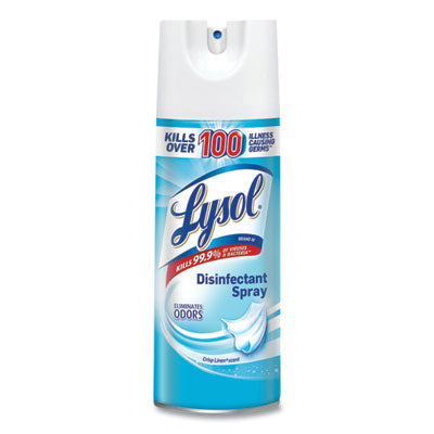 Lysol Disinfectant Spray Crisp Linen Scent Liquid 12.5oz Aerosol 12/Carton (74186)