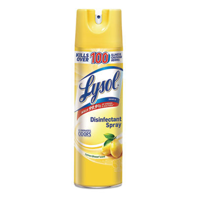 Lysol Disinfectant Spray Lemon Breeze 19 oz Aerosol 6/Carton (96322CT)