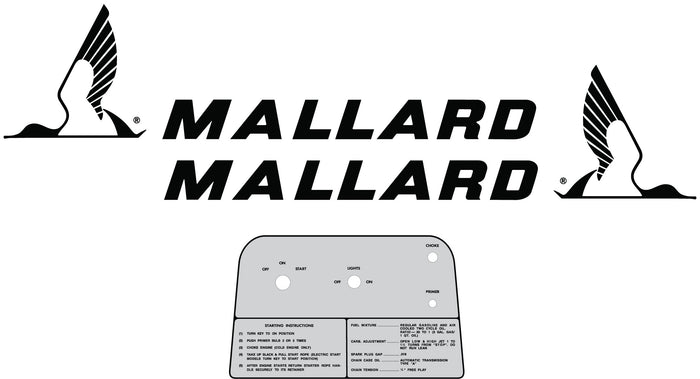 Mallard Snowmobile Decal Set