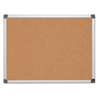 MasterVision Value Cork Bulletin Board with Aluminum Frame, 36 x 48, Natural (CA051170)