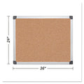 MasterVision Value Cork Bulletin Board with Aluminum Frame, 36 x 48, Natural (CA051170)