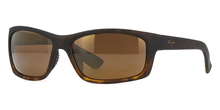 Maui Jim Kanaio Coast Polarised Sunglasses#colour_matte-tortoise-ombre-hcl-bronze-super-thin-glass