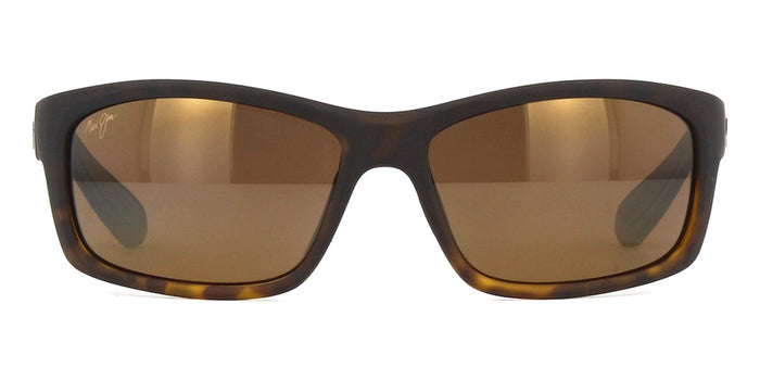 Maui Jim Kanaio Coast Polarised Sunglasses#colour_matte-tortoise-ombre-hcl-bronze-super-thin-glass