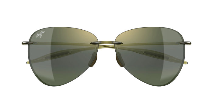 Maui Jim Sugar Beach MJ0421S #colour_shiny-transparent-khaki-green-ht-green-bi-gradient-polar