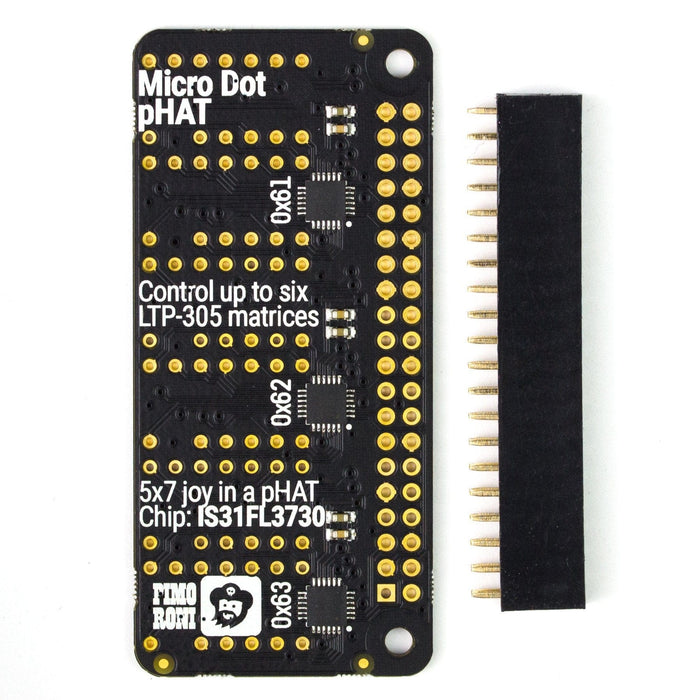 Micro Dot pHAT [Discontinued] by Pimoroni - The Pi Hut