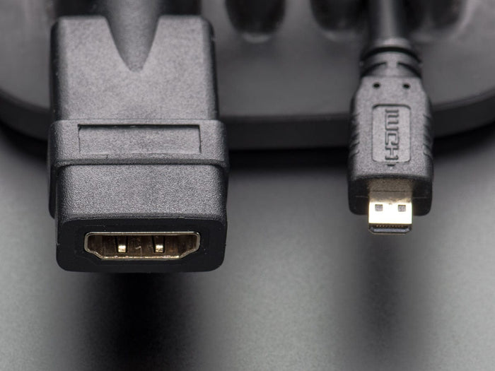 Micro-HDMI to HDMI Socket Adapter Cable [Discontinued] by The Pi Hut - The Pi Hut