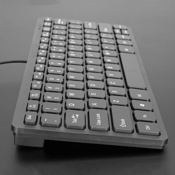 Mini Chiclet Keyboard - USB Wired - Black by Adafruit - The Pi Hut
