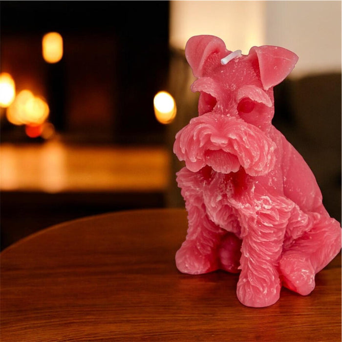 Miniature Schnauzer Candle