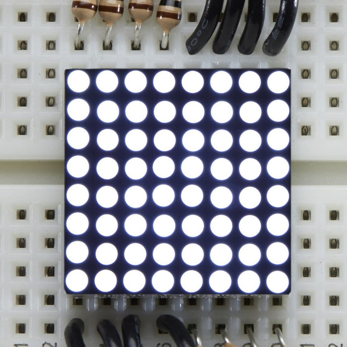 Miniature Ultra-Bright 8x8 White LED Matrix by Adafruit - The Pi Hut