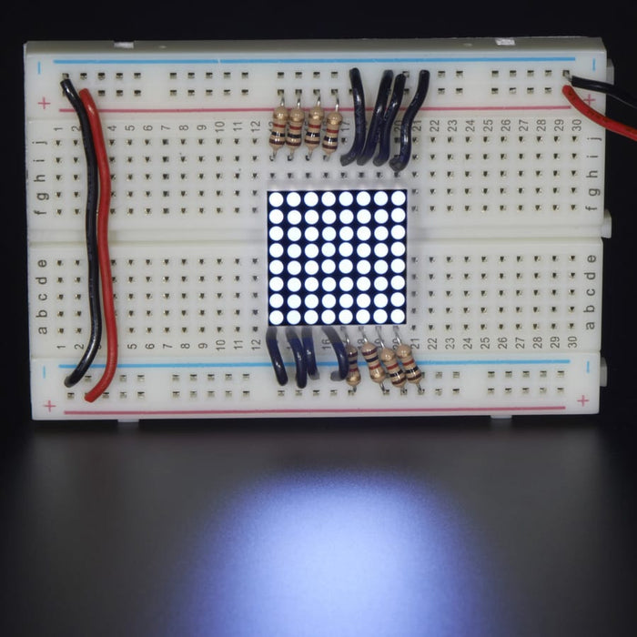 Miniature Ultra-Bright 8x8 White LED Matrix by Adafruit - The Pi Hut
