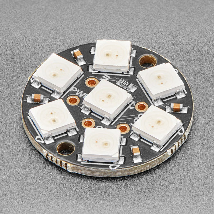 NeoPixel Jewel - 7 x 5050 RGB LED with Integrated Drivers by Adafruit - The Pi Hut
