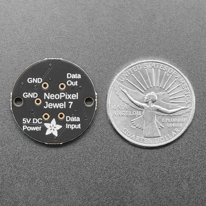 NeoPixel Jewel - 7 x 5050 RGB LED with Integrated Drivers by Adafruit - The Pi Hut