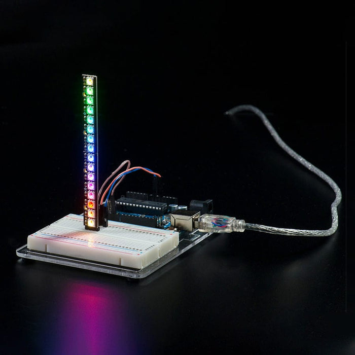 NeoPixel Stick - 8 x 5050 RGB LED with Integrated Drivers by Adafruit - The Pi Hut