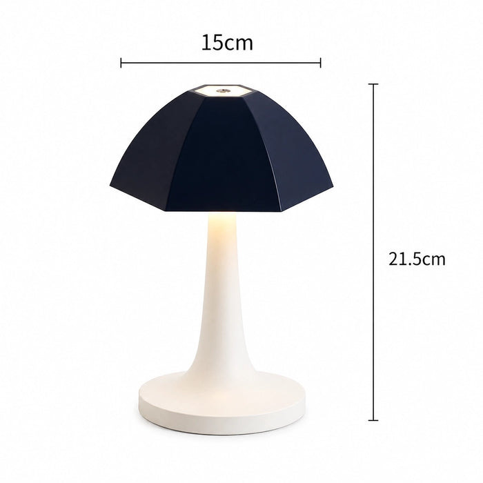 Nordic Mushroom LED Table Lamp - Rechargeable Bedside Light