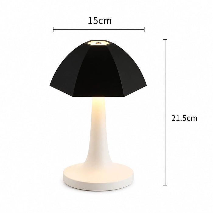 Nordic Mushroom LED Table Lamp - Rechargeable Bedside Light