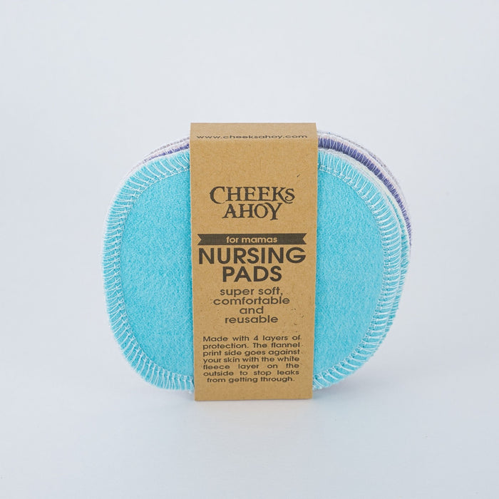 Cotton Nursing Pads (2 pairs)-Bright-Cheeks Ahoy