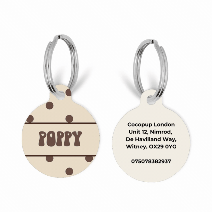 Personalised ID Tag - Polka Dot