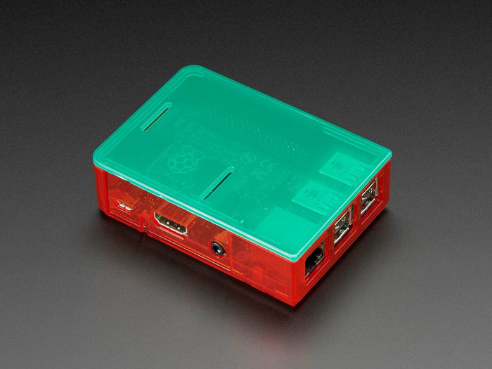 Pi Model B+ / Pi 2 / Pi 3 Case Base - Red [Discontinued] by Adafruit - The Pi Hut