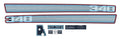 Polaris 340 Indy Tunnel Decal kit