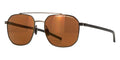 Porsche DeP8988 #colour_matte grey/brown with gold mirror polarised