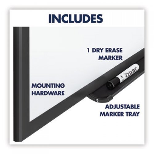 Quartet Classic Series Total Erase Dry Erase Board, 36 x 24, White Surface, Black Frame (S533B)