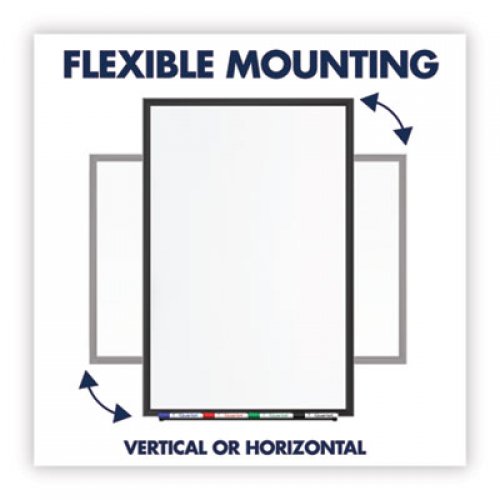 Quartet Classic Series Total Erase Dry Erase Board, 36 x 24, White Surface, Black Frame (S533B)