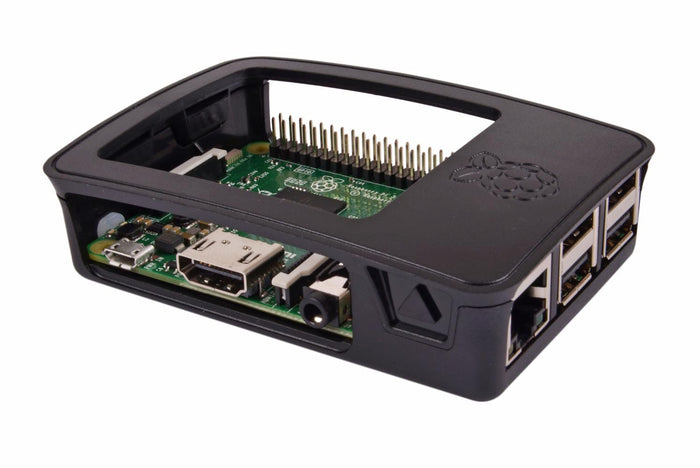 Raspberry Pi 3 Case - Black/Grey by Raspberry Pi - The Pi Hut