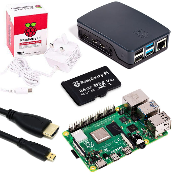 Raspberry Pi 4 Model B Starter Kit by The Pi Hut - The Pi Hut