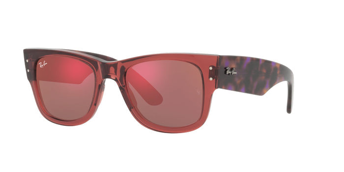 Transparent Pink/Brown Mirror Dark Red / 51