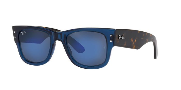 Transparent Dark Blue/Grey Mirror Blue / 51