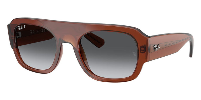 Ray-Ban RB2218 #colour_brown crystal/grey gradient polarised