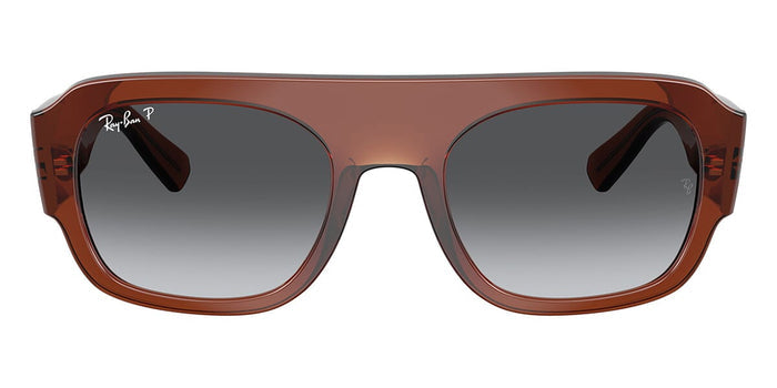 Ray-Ban RB2218 #colour_brown crystal/grey gradient polarised