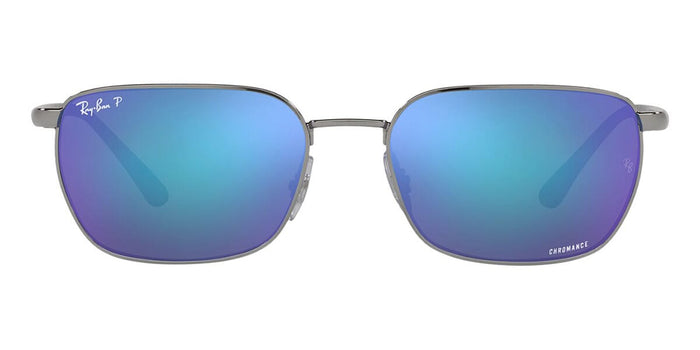 Ray-Ban RB3684CH #colour_gunmetal/grey with blue mirror polarised