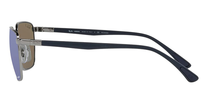 Ray-Ban RB3684CH #colour_gunmetal/grey with blue mirror polarised