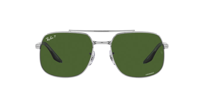 Ray-Ban RB3699 Silver/Dark Green Polarised #colour_silver-dark-green-polarised