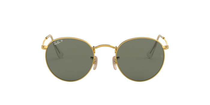 Ray-Ban Round Metal RB3447 Gold-Green-Polarised #colour_gold-green-polarised