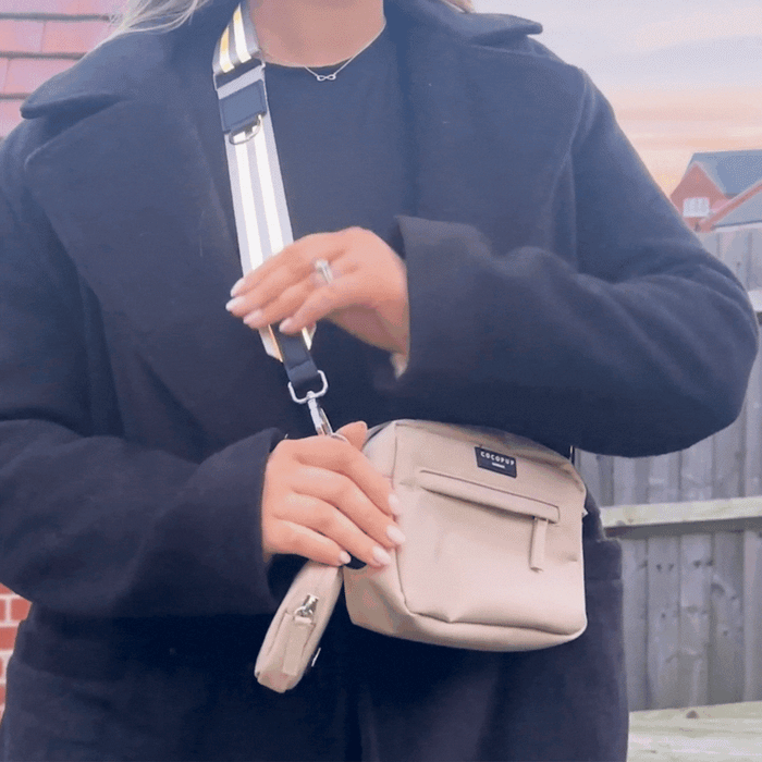 Reflective Bag Strap - Nude