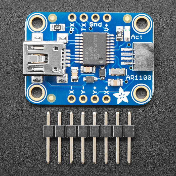 Resistive Touch Screen to USB Mouse Controller - AR1100 by Adafruit - The Pi Hut