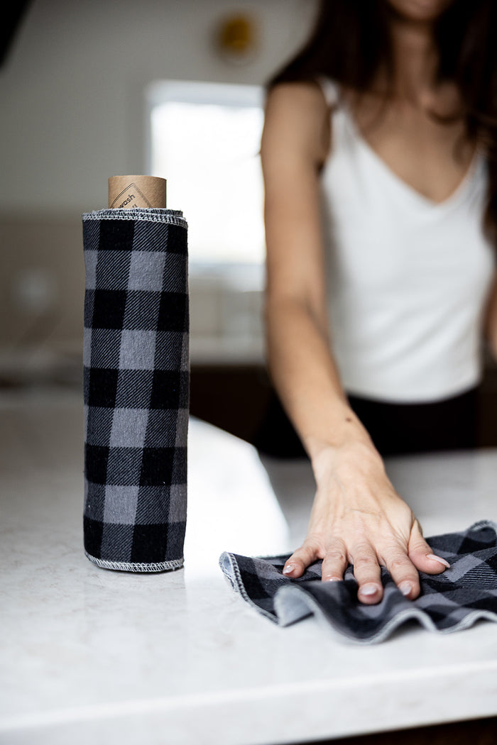 Reusable Non-Paper Towels - Plaids